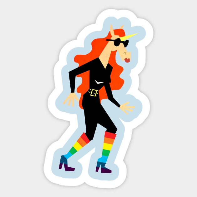 Rainbow Boots Unicorn Sticker by Thatssounicorny